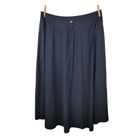 Halara Breezeful High Low 2-in-1 Flowy Maxi Skirt Skorts Plus Size 3X Black - Picture 6 of 7